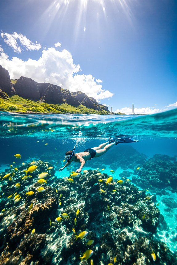 snorkeling in kealakekua bay